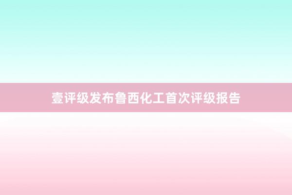 壹评级发布鲁西化工首次评级报告