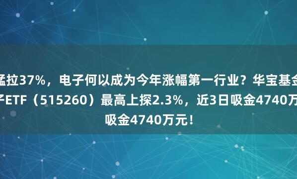 猛拉37%，电子何以成为今年涨幅第一行业？华宝基金电子ETF（515260）最高上探2.3%，近3日吸金4740万元！