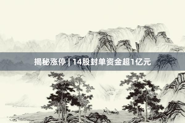 揭秘涨停 | 14股封单资金超1亿元