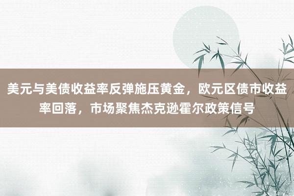 美元与美债收益率反弹施压黄金，欧元区债市收益率回落，市场聚焦杰克逊霍尔政策信号
