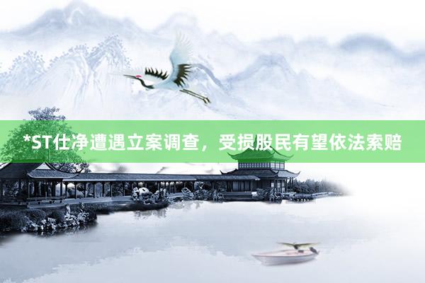 *ST仕净遭遇立案调查，受损股民有望依法索赔