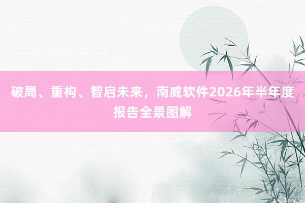 破局、重构、智启未来，南威软件2026年半年度报告全景图解