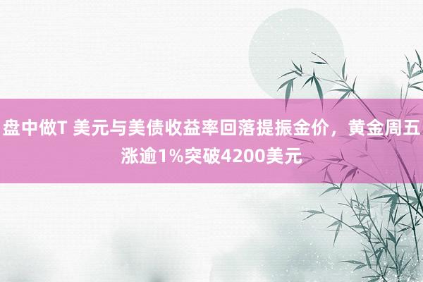 盘中做T 美元与美债收益率回落提振金价，黄金周五涨逾1%突破4200美元